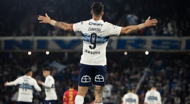 Zampedri, líder de Goleo de la liga de Primera chilena