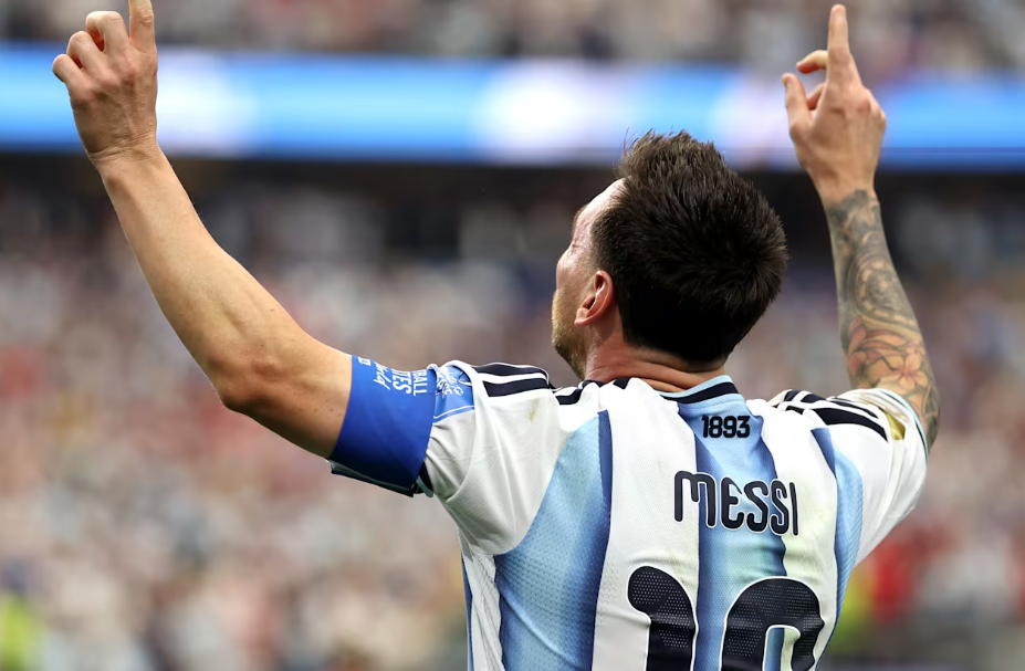 Messi celebrando en el Mundial 2026