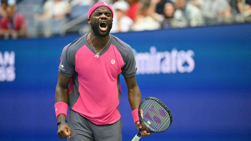 El afroamericano Tiafoe en el US Open 2026.