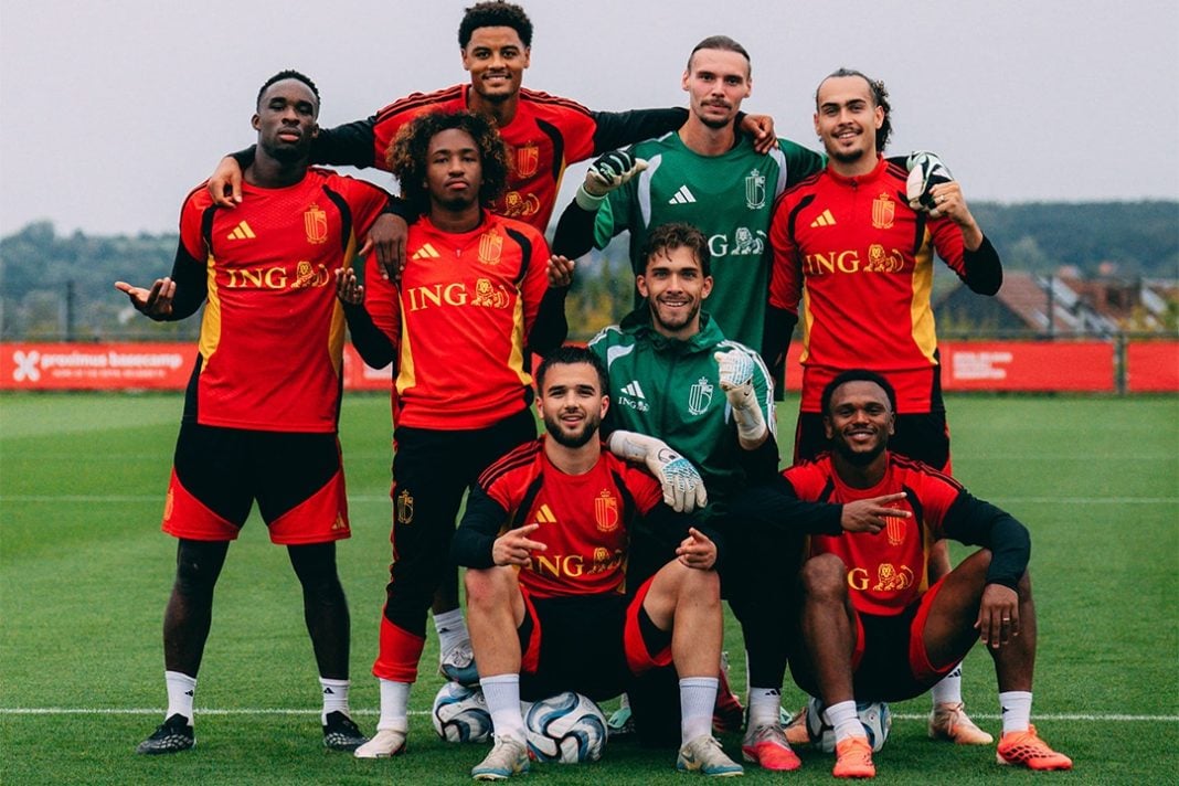 Jugadores de Bélgica.