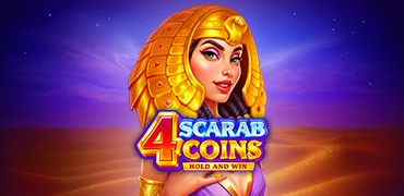 4 Scarab Coins Hold and Win Novibet